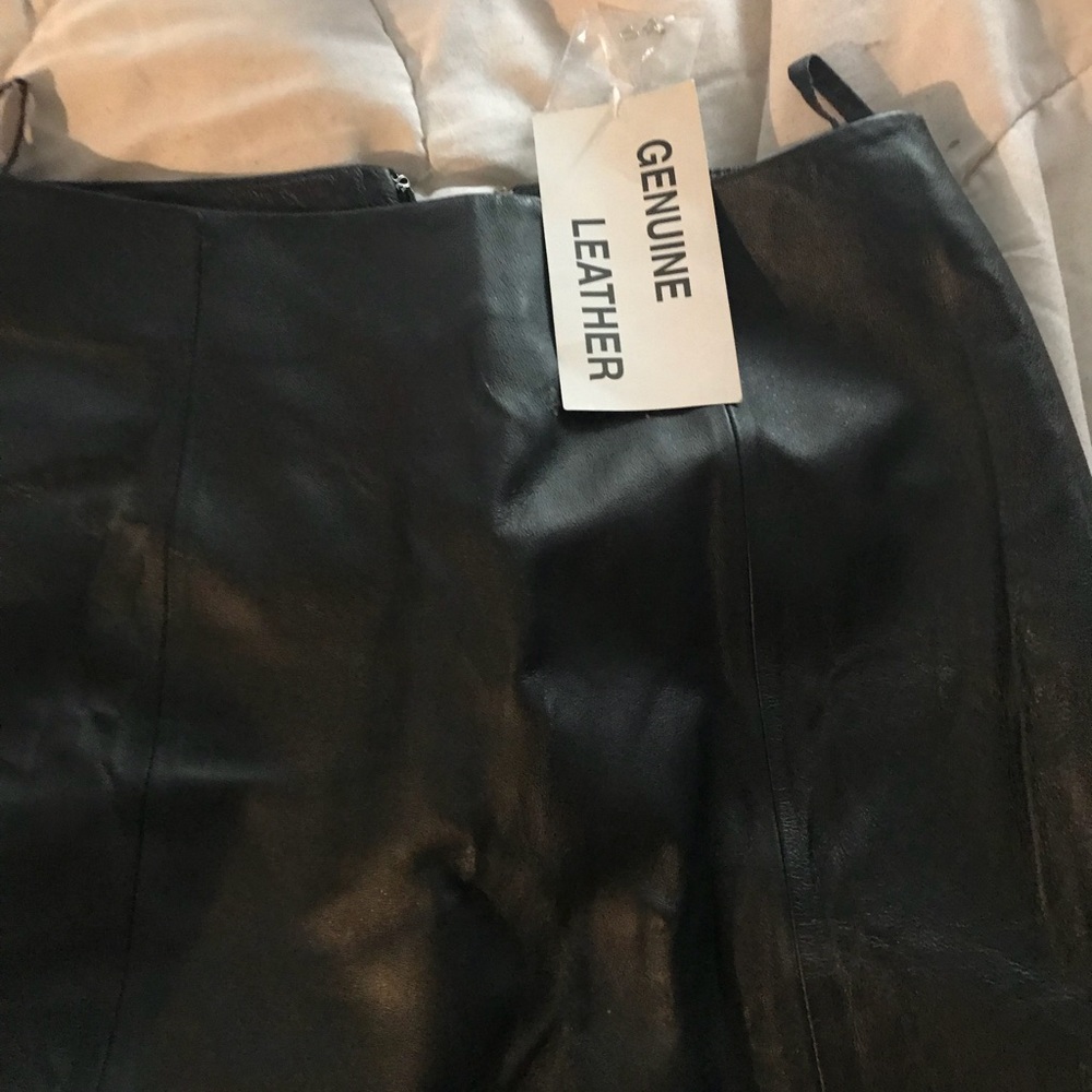 Leather skirt